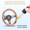 BMW Mini Steering Wheel Car perfume Long lasting Fragrance For AC Grill Circle Shape Air Conditioner. 