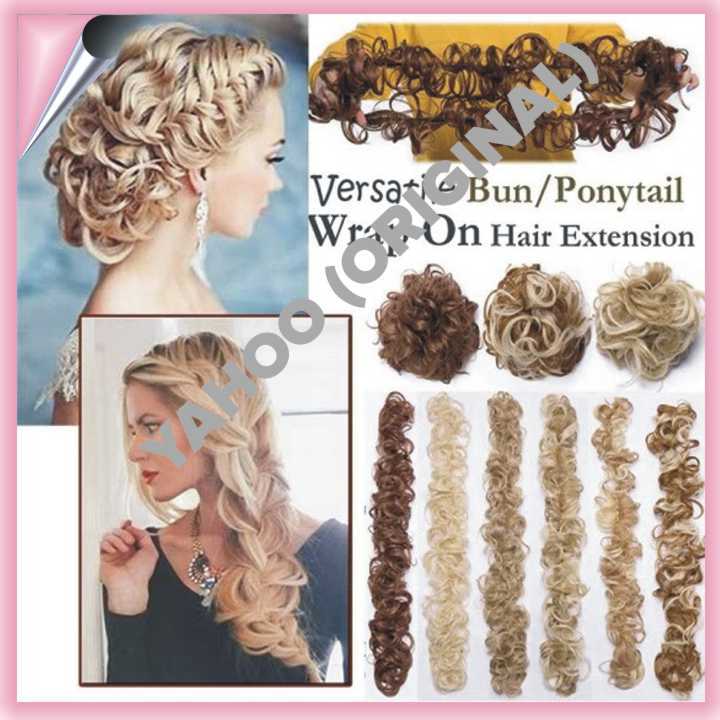 Updo%20Wrap%20Curly%20Messy%20Bun%20Ponytail%20Hair%20Piece%20Chignons%20Hair%20Extensions%20-%20Image%203