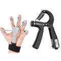 Pack of 2 Counter hand strengthener grip and finger strengthener - forearm ring hand exercisers - silicone squeezer gripper for muscle strengthening training tool Denovo Mart. 