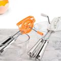 Manual Hand Beater & Egg Whisk - Silver. 