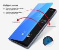 Luxury Clear View Mirror Flip Case for Samsung Galaxy S8 with Stand and Protection. 