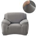 Grey 7 Seater Fitted Sofa Cover (3+2+1+1) (Jumbo size). 