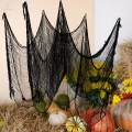 Halloween Black Creepy Cloth, Spooky Halloween Decoration, Home Decor, Gauze 76cmx183cm. 