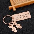 Personalized Gift for Mother's Day Customized Keychains with Name Key Hook Decor Engraved Mom Mummy Keychain for Bags Present. 