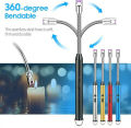 USB Rechargeable Electric Arc Lighter, Flameless Kitchen Lighter, Plasma Arc to Light Candle, Windproof/Candle Lighter, Best for BBQ's Grill, Camping Accessories Plasma Stove, Windproof for Outdoor Fire Long Neck Led Best Quality. 
