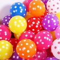 20 Red & White Polka Dots Balloons Pack For Birthday & Anniversary Decoration & Party Balloons Decoration. 
