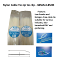 Nylon Cable Tie clip Self Locking imported Zip Tie -Multi-Purpose - 4 6 8 10 12 15 Inches- pack of 100. 