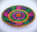 Set of 6 Bread Plates | Bread Baskets | Handcrafted wall hanging plates | Home Décor | Handwoven Round Bread Baskets | Kitchen Decorations and Tableware | Changairs. 