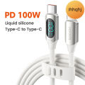 ♥Original Product+FREE Shipping+COD♥Toocki PD 100W Fast Charging Type C to USB C Cable for Laptop Tablet Digital Display Silicone C Cord for Samsung VIVO Xiaomi. 