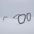 GERMANY Stainless Steel Glasses Steel Blade Luxury Brand Square Bridge Computer Glasses with UV Lens to Protect Your Vision for Unisex. 