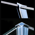 6 8 10 12mm Glass Door Sealing Strips H/f/u Shape Silicone Bathroom Shower Screen Seal Strip Window Rubber Sealer Weatherstrip. 
