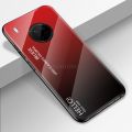 Vantime for Huawei Y9a Case Gradient Phone Back Hard Glass Cover. 