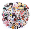 50pcs New Anime My Hero academia Stickers Decals Motor Skateboard Laptop. 