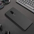 OnePlus 6 Soft Matte Black Back Cover. 
