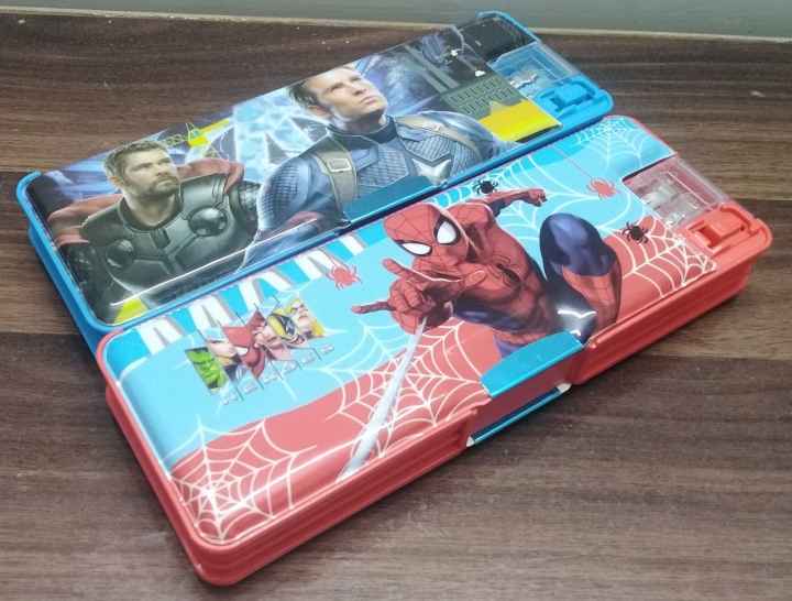 Fancy Geometry box for kids with LED Light and magnetic buttons, available in different characters