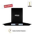 Hanco Smart Voice Control Stainless Steel Hood with Advance Auto Cleaning, Hand Motion Sensor and High Quality LED Touch Display - Chimney Size 27 Inch, 29.5 Inch and 35.5 Inch. 