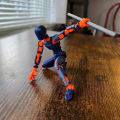 3d Printed Action Figure 15 Weapons Robot Action Figure Multi-jointed Movable 3d Printed Model Articulated Dummy Figurine for Kids Adults Unique Gift Idea Poseable Robot Figure. 