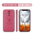 BILI for Xiaomi 9T / Xiaomi 9T Pro Back Cover Simple Antlers Ultra Thin Soft Luxury Square Multicolor Liquid Silicone Phone Case. 