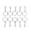 Key Chain Ring Base for Making Key Chain (Pack of 20). 