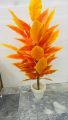 3 feet artificial orange leaves floor plant. 