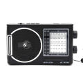 KTF-1646 Solar AM/FM, 8-Band Radio / Bluetooth, USB/TF Slot/LED Flashlight. 