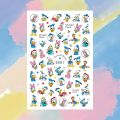 Disney Cartoon Art Deco Decal Nail Slider Lilo Stitch Tigger Mickey Mouse Nail Sticker DIY Nail Art Ornament Stickers. 