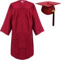 Maroon Graduation gown, cap, tassel set Graduation Gown. 