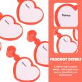 10pcs Stethoscope ID Tag Stethoscope Holder Heart Shaped Name Tags ID Labels. 
