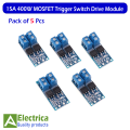1/5 pcs 15A 400W MOSFET Trigger Switch Drive Module PWM Regulator Control Panel for arduino by Electrica. 