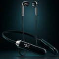 M10 Neckband (Digital Display) TWS (True Wireless Stereo) Bluetooth Earphones Headset With HiFi Stereo Sound (Connected With All Bluetooth Devices).. 