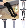 Thigh High Socks Stockings women Over Knee Length Long Sock Stripe Sport For Girls. 