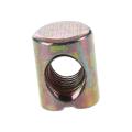 10pcs M6 Barrel Bolts Cross Dowel Slotted Furniture Nut for Beds Crib Chairs. 