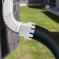 2 Piece Downspout Adaptor To Drain Pipe Roof Rain Gutter Downspout Extensions Universal Downspout Extender Black. 