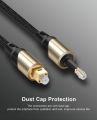 CableCreation (15.24m) (50 ft) Toslink Male to Mini Toslink Male Digital SPDIF Audio Optical Fiber Cable 24K Gold Plated Compatible with Audio, iMac, Mac Pro&More. 