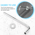NCANRUI Shower Arm Wall-Mounted Extension Rod Stainless Steel Shower Extension Arm Tube Ceiling Shower Accessory for Shower Room. 