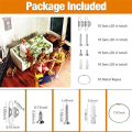 10 Piece Furniture Anchor Anti-Tip Furniture Anchor For Furniture Dresser Wall Safety Anchor Furniture Fastener Wall B. 