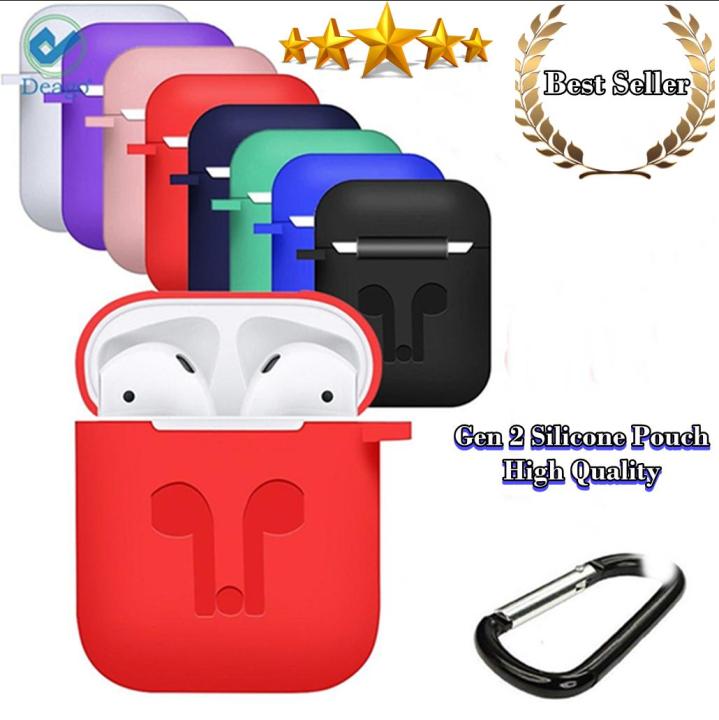 Silicone Case for Gen 2 / i12 / i11 to i18 all AirPods Universal Protective Earphone Cover for Airpods 2 Case