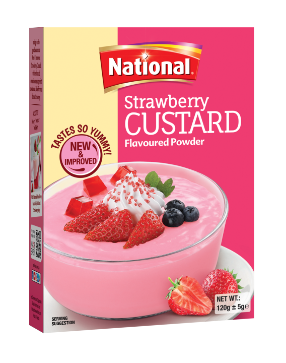 National Strawberry Custard 120g