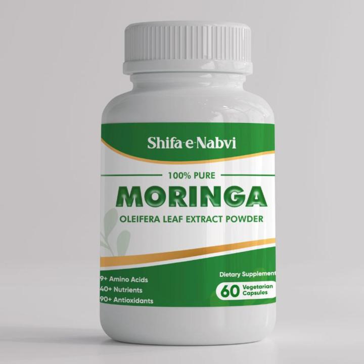 60 Moringa Oleifera Leaf Extract Pills | 100% Pure & Organic | Natural Solution Of Healthy Lifestyle