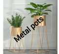 Planter stand set / Decorative Plant Pot Planter Shelf Stand - Decor / 2 Set of Planter with pots and stand - Pack of 2 Plant Pot Floor Stand Gardening Décor. 