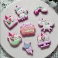 Unicorn Multi Fondant & Cookie Cutter 8Pcs Set. 