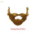 Fake Beard Costume Realistic Halloween Beard Fake Mustaches Cosplay Dress up Brown. 