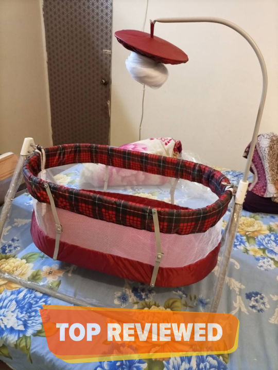 Baby Swing Cot &amp; Cradle With Stand Support for baby