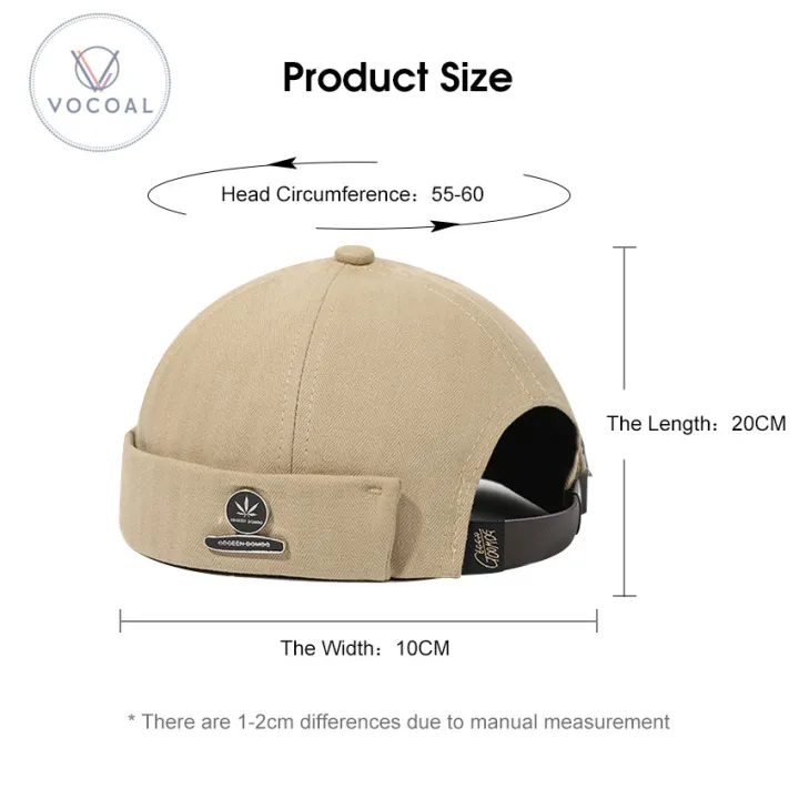 Vocoal%20Cap%20For%20Men%20Dome%20Melon%20Beanie%20Hats%20Adjustable%20Docker%20Cap%20Fashion%20Men's%20Landlord%20Hat%20H-ip%20Hop%20B-rimless%20Hat%20Spring%20And%20Summer%20Street%20T-rend%20Melon%20Hat%20Embroidery%20Retro%20Cap%20-%20Image%204