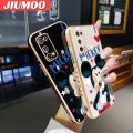 JIUMOO For Realme X7 Pro Case Cartoon Cute Mickey Mouse Luxury Plating Side Phone Cases Pattern Silicone Casing Full Cover Camera Protection Shockproof Softcase. 