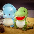 New Fashion Creative 3D Dinosaur Backpack Cute Animal Cartoon Plush Backpack Dinosaurs Bag for Children Kids Boy Gifts. 