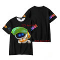 2024Game ASTRO BOT T-Shirt Cartoon T Shirts for Boys Girls Funny Tshirt Children's Graphic Tee Shirts Kids Round Neck Clothes. 