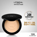L'Oreal Paris - LOreal Infallible 24H Oil Killer High Coverage Face Powder 128 Natural Buff. 