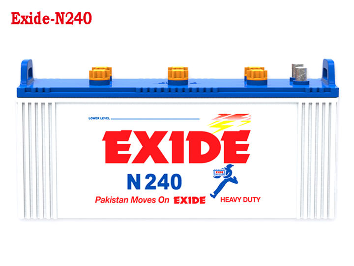 Exide Battery N240 - 12 Volt - 27 Plates 180-AH/ Deep Cycle Heavy Duty 12 Volts Recommended For, Ups Inverter and Solar Battery