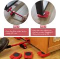 Furniture Moving Transport Tool Set 4 Mover Roller+1 Wheel Bar Heavy Duty Furniture Lifter Lifting Furniture Helper. 